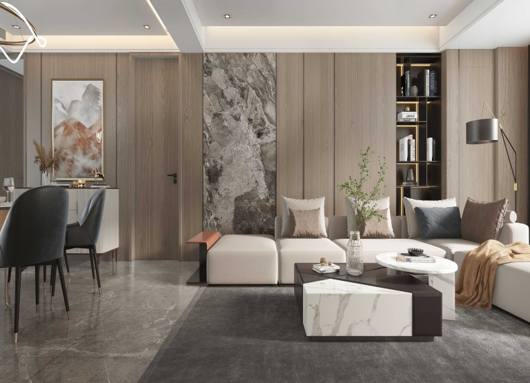 平板雕刻門裝修風(fēng)格全屋定制效果圖