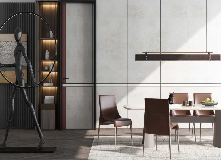 拼色鑲嵌門裝修風(fēng)格全屋定制效果圖