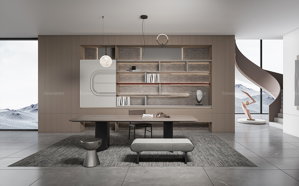 啟點系列裝修風格書柜效果圖大全裝修風格全屋定制效果圖大全4