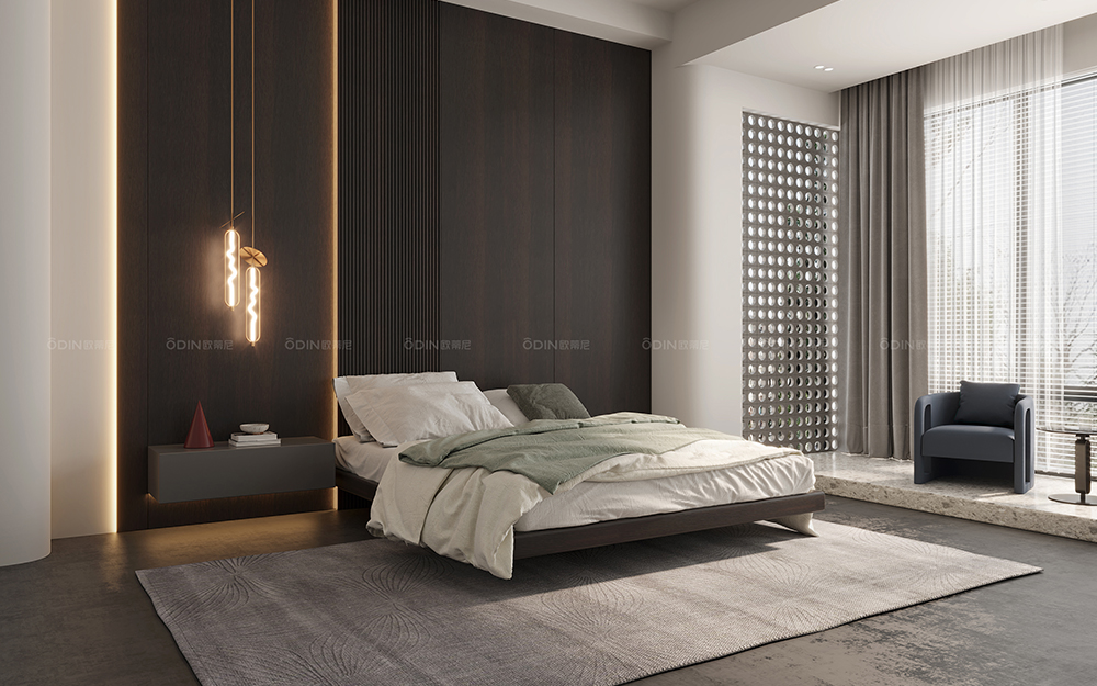 潮系列裝修風格臥室床頭背景效果圖大全裝修風格全屋定制效果圖大全6